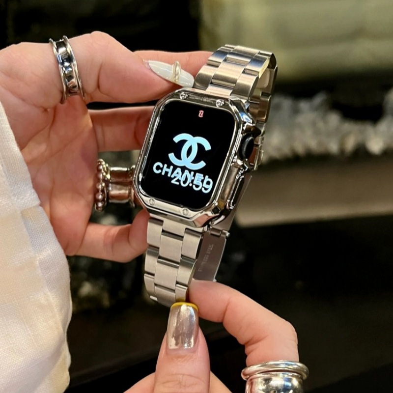 apple watch ステンレスバンド スリム アップル ウォッチ バンド 女性 人気 apple watch バンド ケース アップル ウォッチ バンド シルバー/ピンクゴールド 可愛い