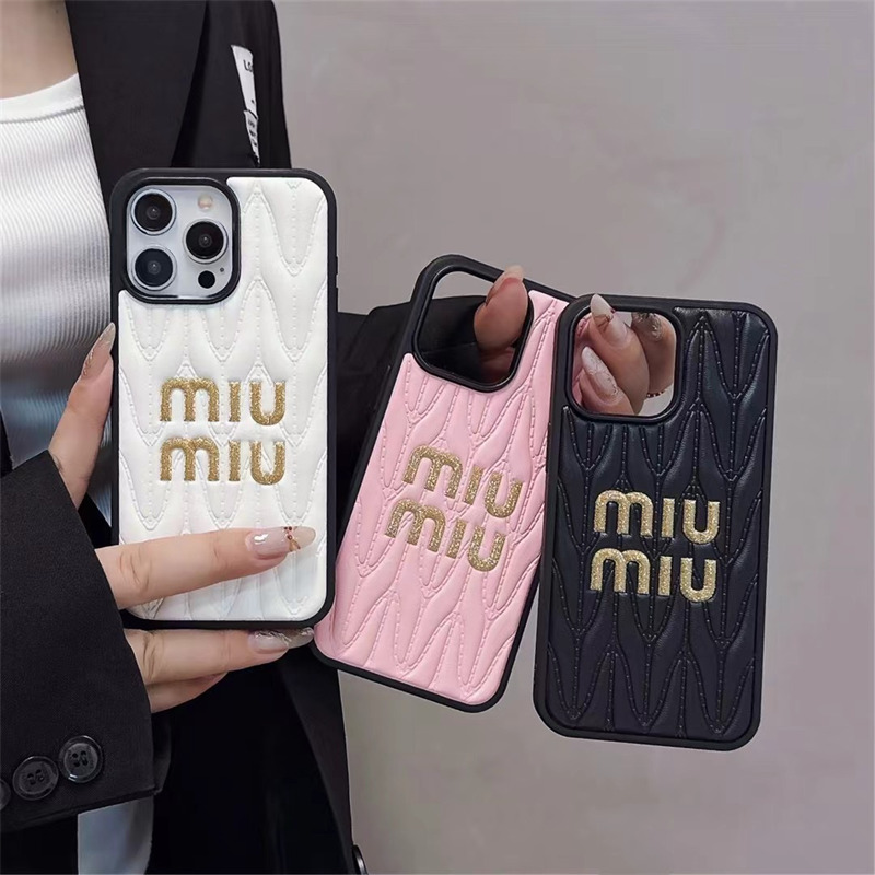 iphone16 ケース ハイブランド miumiu iphone16pro ケース ミュウ ミュウ スマホ ケース iphoneケース 人気 ブランド 女子 iphone15/14/13ケース おしゃれ 韓国