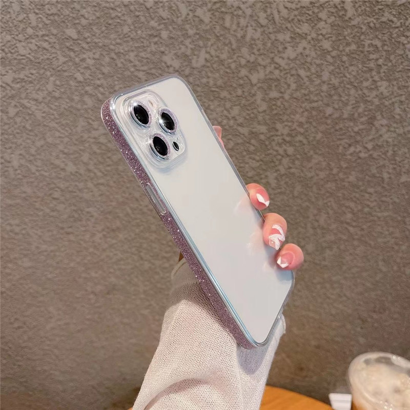 iphone クリア ケース 黄ばまない iphone14/14proガラスケース iphone13/13pro ケース グリッター iphone12/12promax ケース カメラ 保護