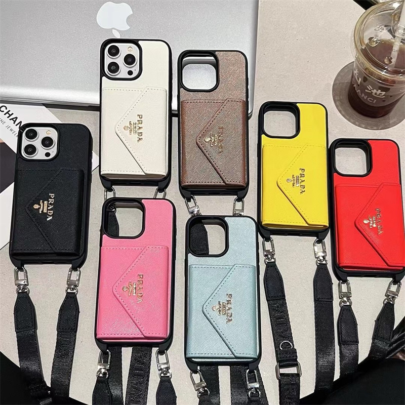 プラダ アイフォン16/16プロ ケース prada スマホ ショルダー iphone15/15plus ケース カード 収納 ハイ ブランド iphone14/13 ケース ブランド メンズ iphone12/12pro ショルダー ケース ブランド