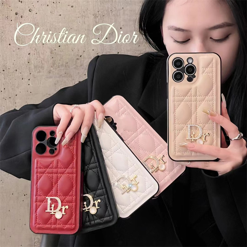 dior 携帯ケース iphone16/15pro アイフォン 14 プロ ケース ハイ ブランド ディオール iphoneケース カナージュ iphone14/13 ケース 人気 女子 