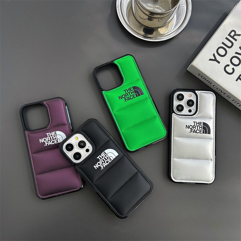 ノース フェイス iphone ケース ダウン iphone16pro ケース 衝撃 に 強い かわいい iphone16/16plus ケース north face iphone15/14/13 ケース ハイ ブランド メンズ iphoneケース お揃い さりげない