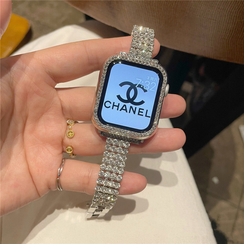 【保護カバー付き】apple watch キラキラ バンド アップル ウォッチ バンド 女性 人気 apple watch バンド 韓国 アップル ウォッチ ウルトラ/se/7/8  バンド 安い