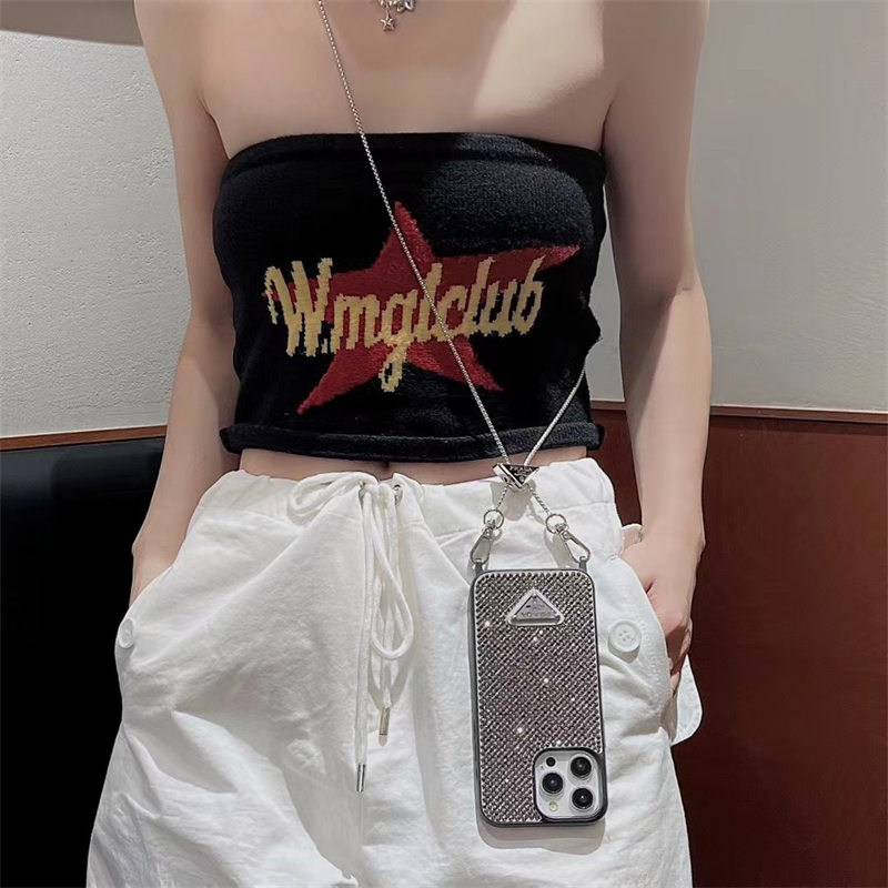 prada スマホ ショルダー プラダiphoneケース iphone16/16pro ケース キラキラ ブランド 斜 めがけ iphone15/14 ケース 女子 人気 iphone ケース メンズ おしゃれ